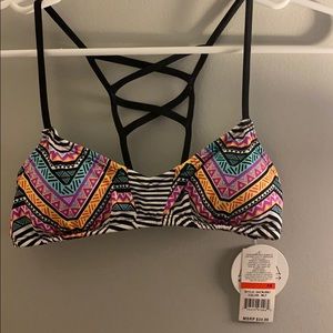 patterned amica swim top